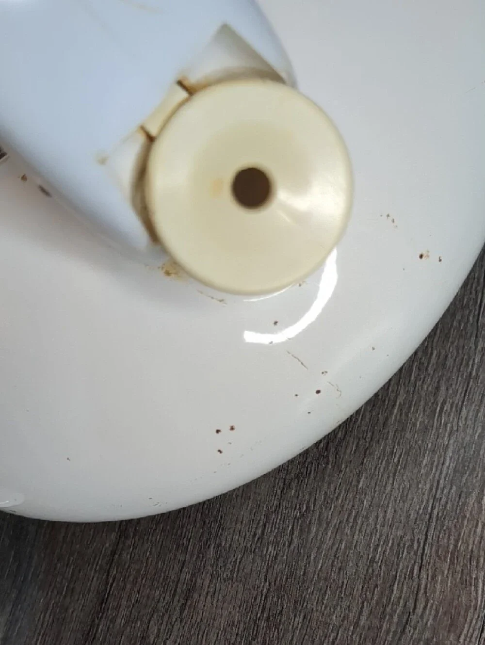 Vintage 90s Swan Whistling Tea Kettle M. Kamenstein White Enamel Teapot